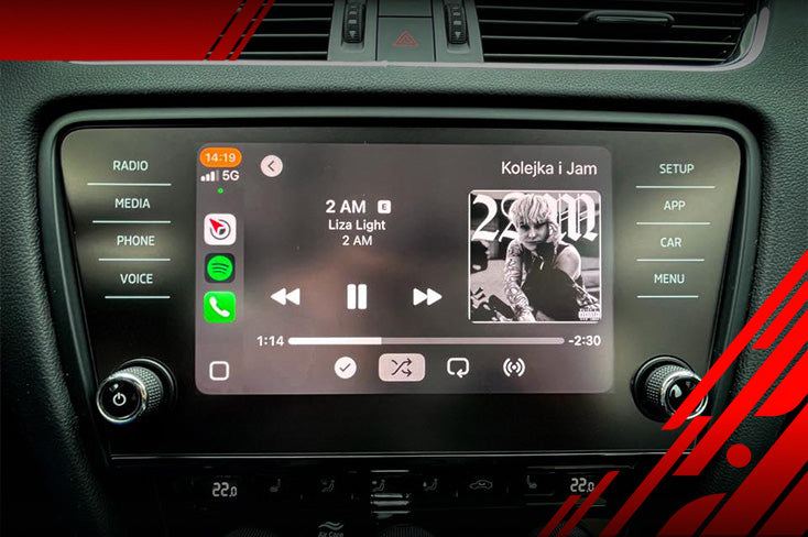 Displayschermfolie voor Skoda Octavia 3 8" Bolero (2017-2020) Anti-vingerafdruk, Mat