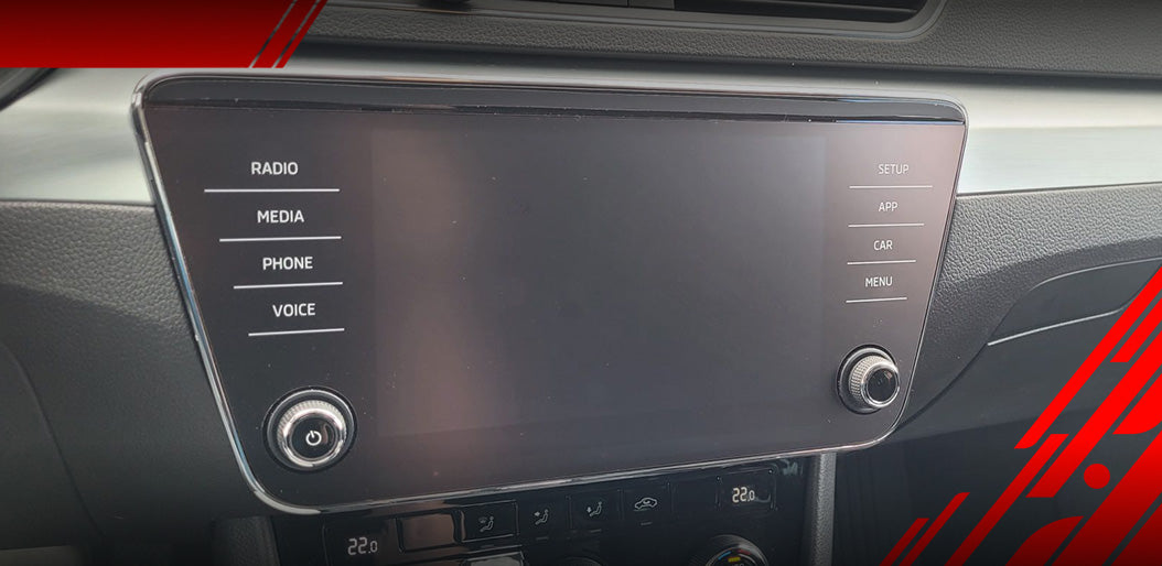 2 Display protective films for Skoda Superb 3 8" Amundsen/Bolero (2015-2024) Anti-Fingerprint, Matte