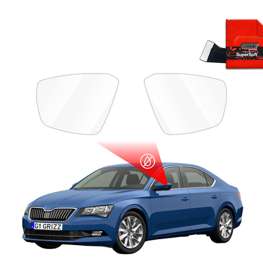 Rain protection film for exterior mirrors
