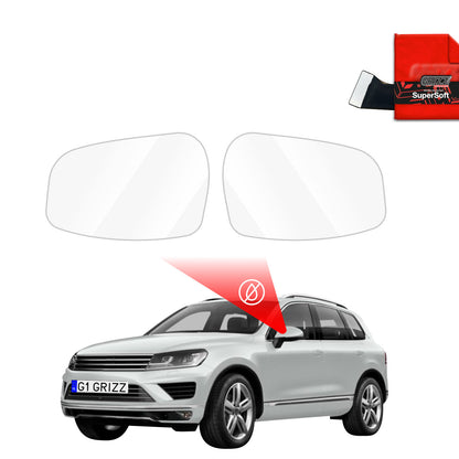 Rain protection film for exterior mirrors