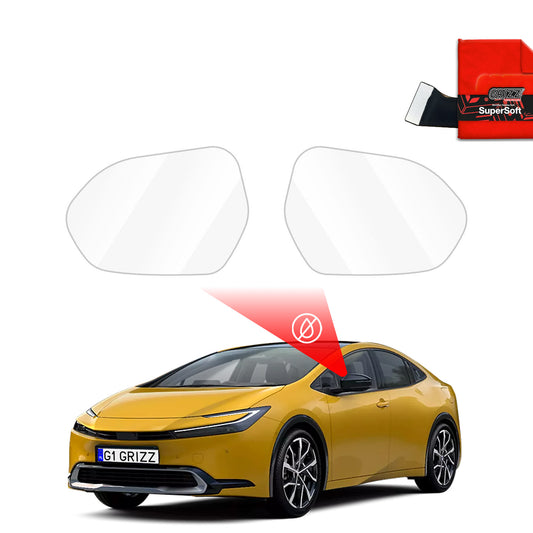 Rain protection film for exterior mirrors