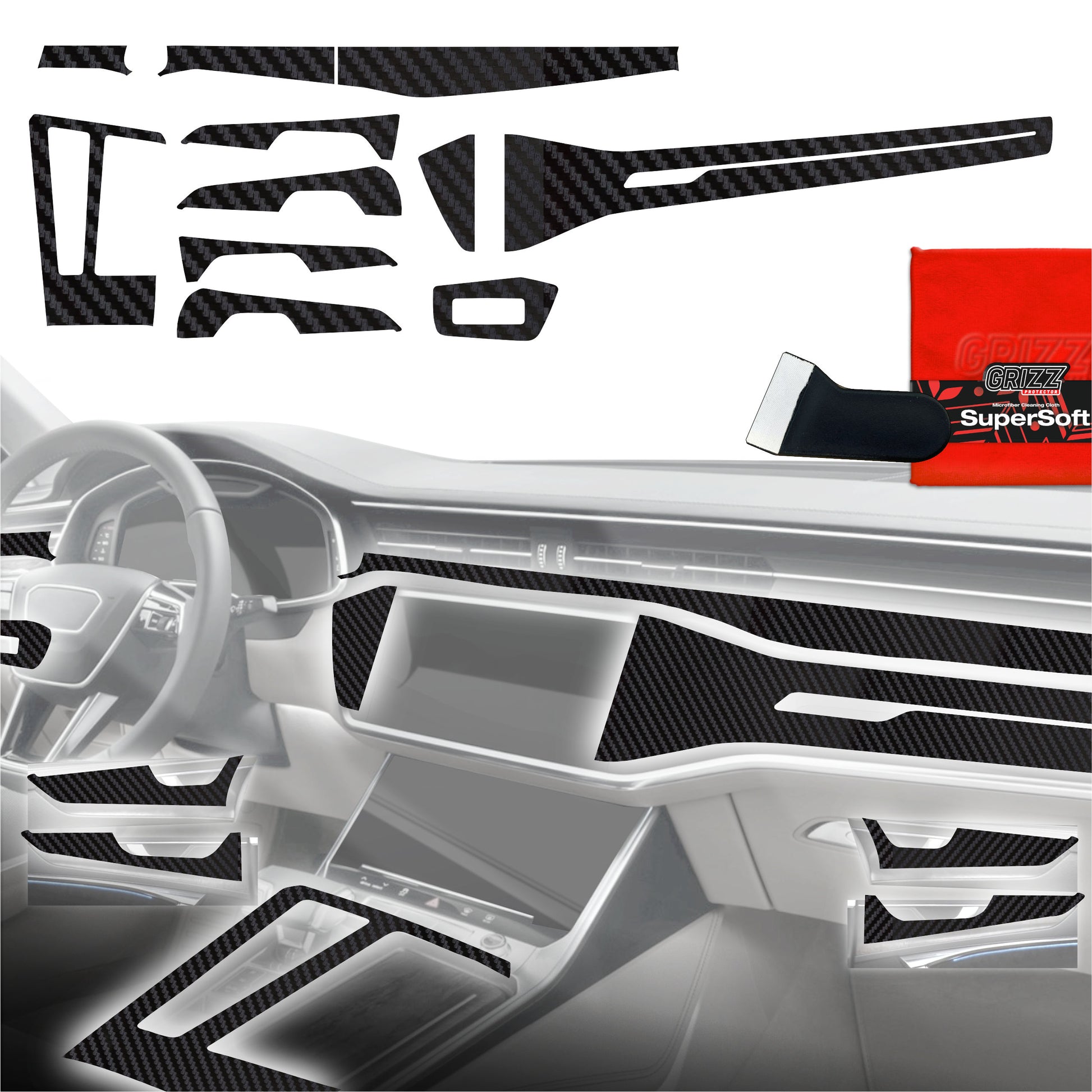 Scratch-resistant film for automotive interior elements