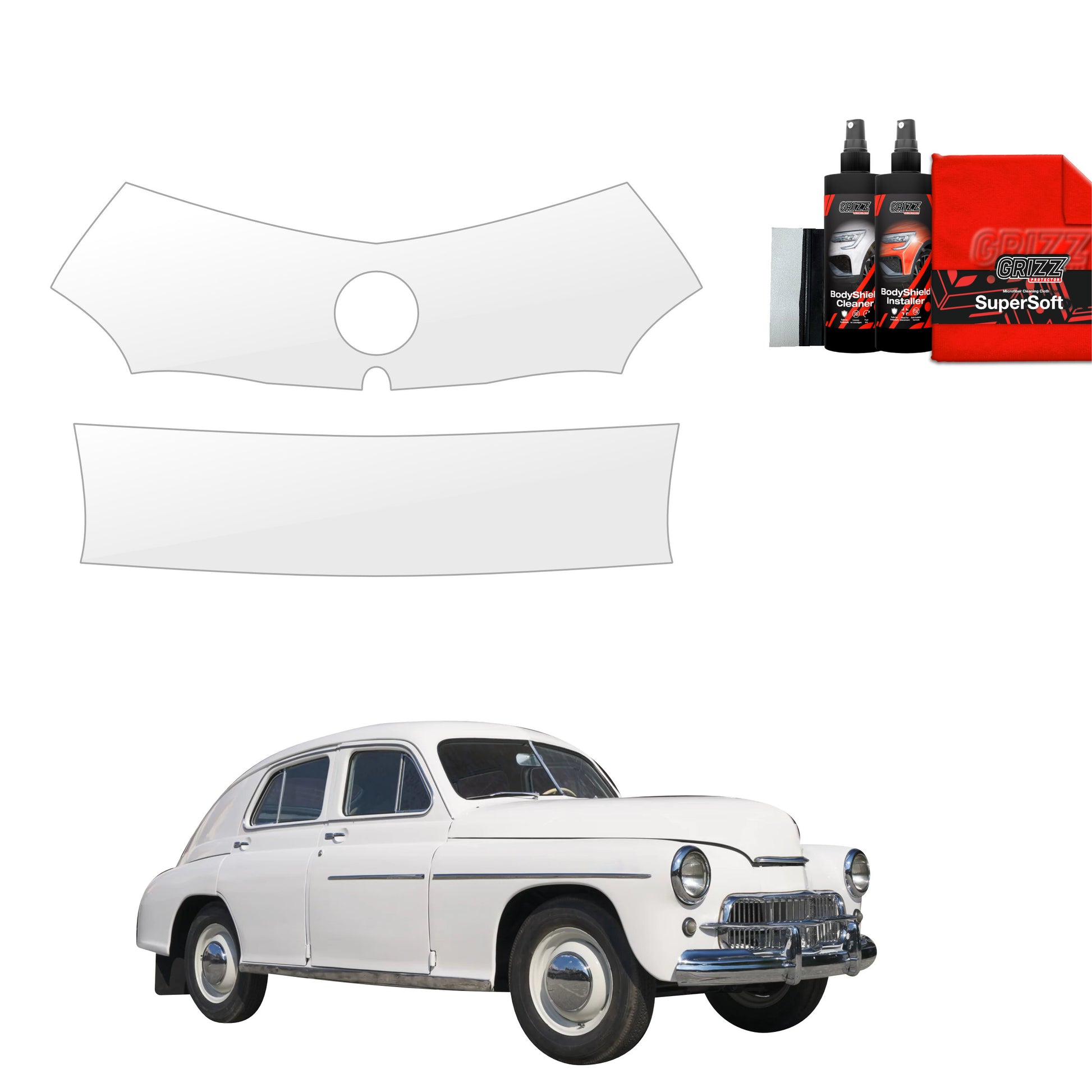 Protective film for exterior car parts – shields against scratches, chips, and scuffs