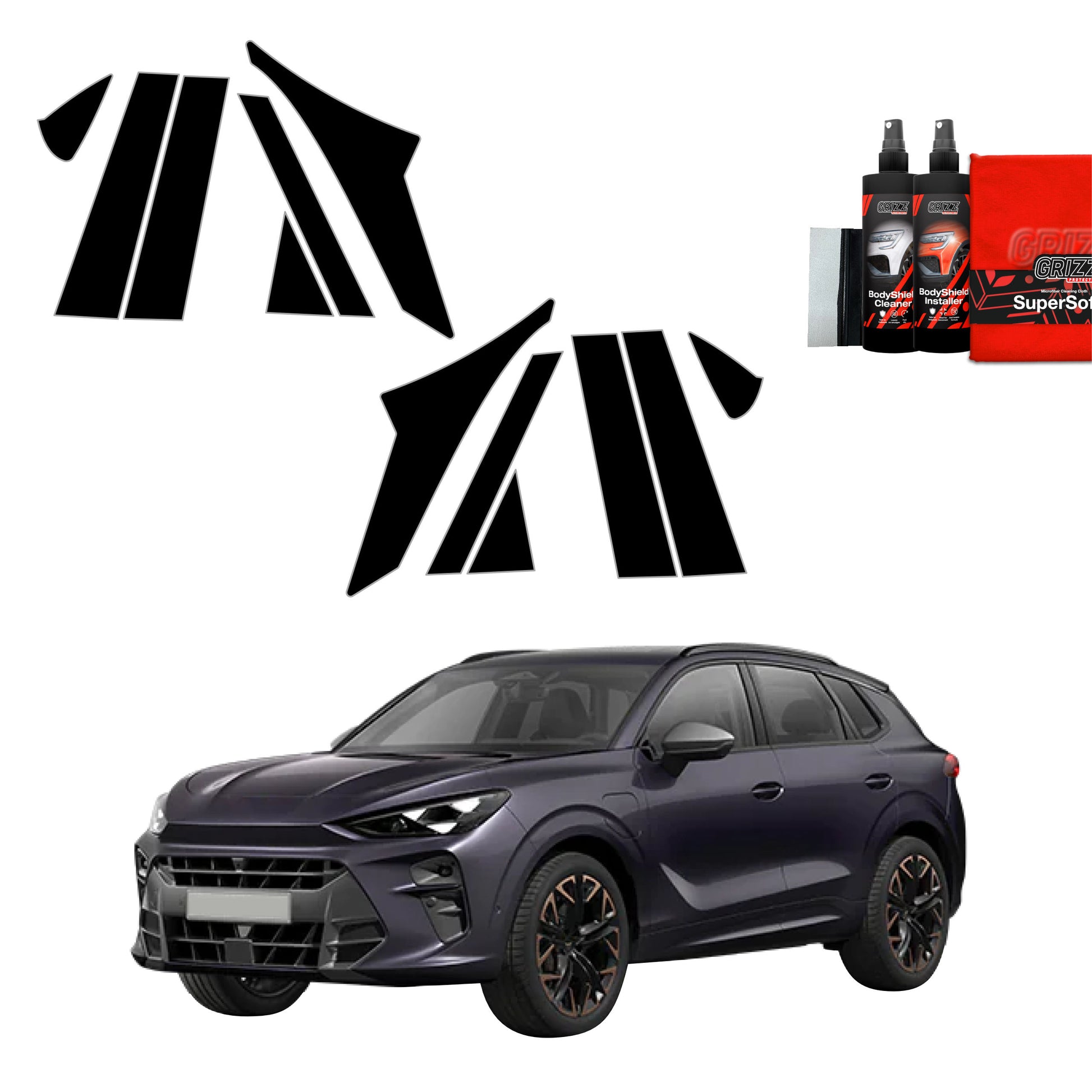 Protective film for exterior car parts – shields against scratches, chips, and scuffs