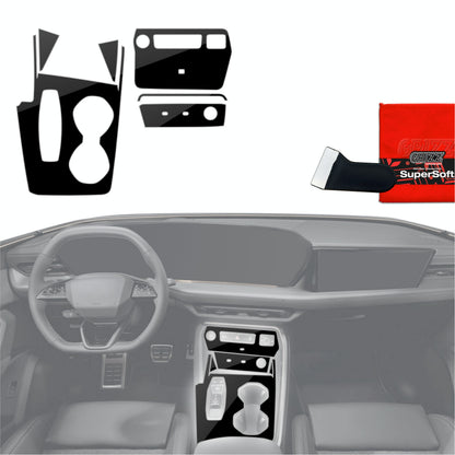 Scratch-resistant film for automotive interior elements