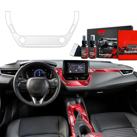Scratch-resistant film for automotive interior elements