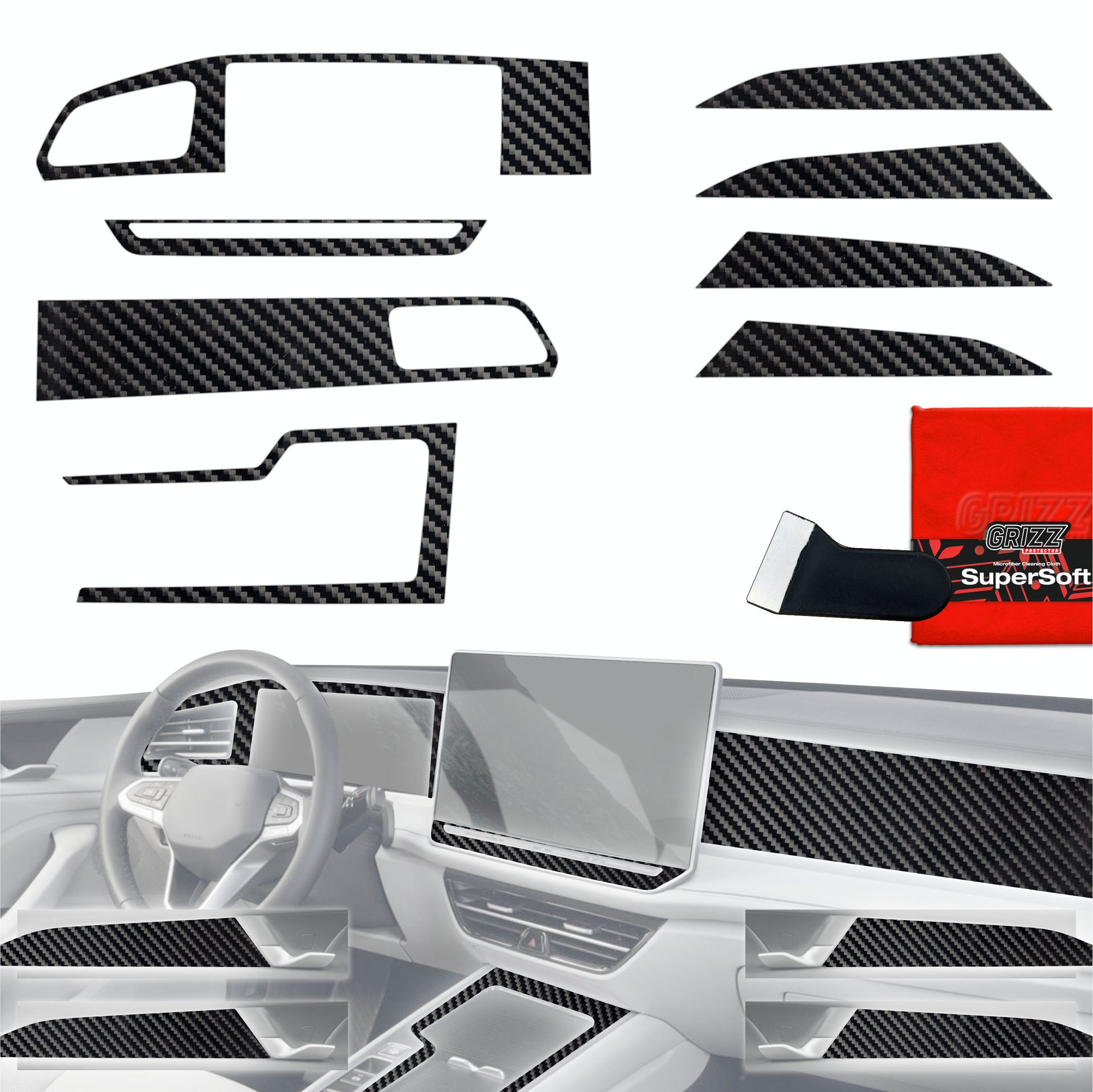 Scratch-resistant film for automotive interior elements