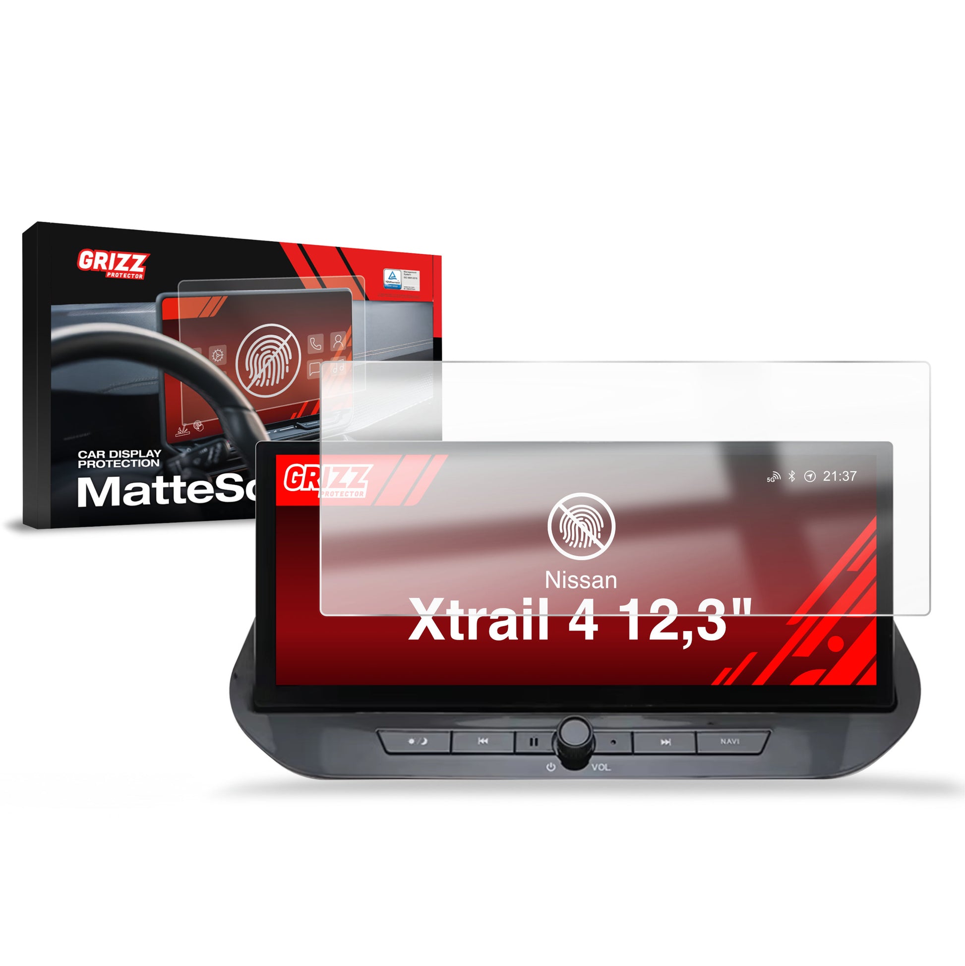 Anti-fingerprint screen protector for car touchscreen