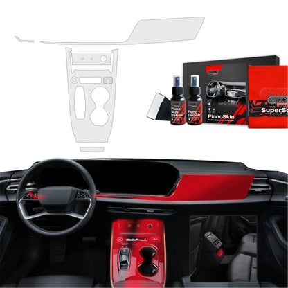Scratch-resistant film for automotive interior elements