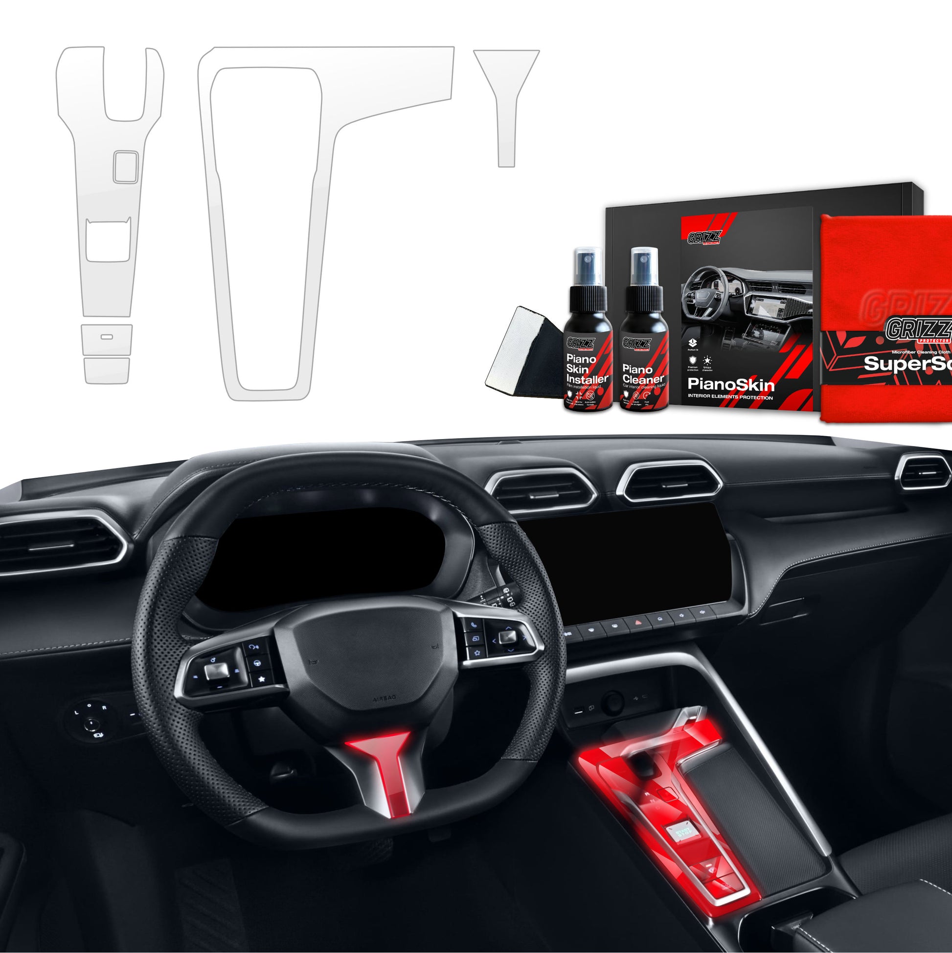 Scratch-resistant film for automotive interior elements