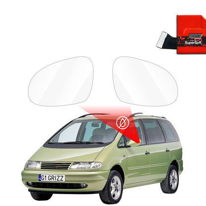 Rain protection film for exterior mirrors