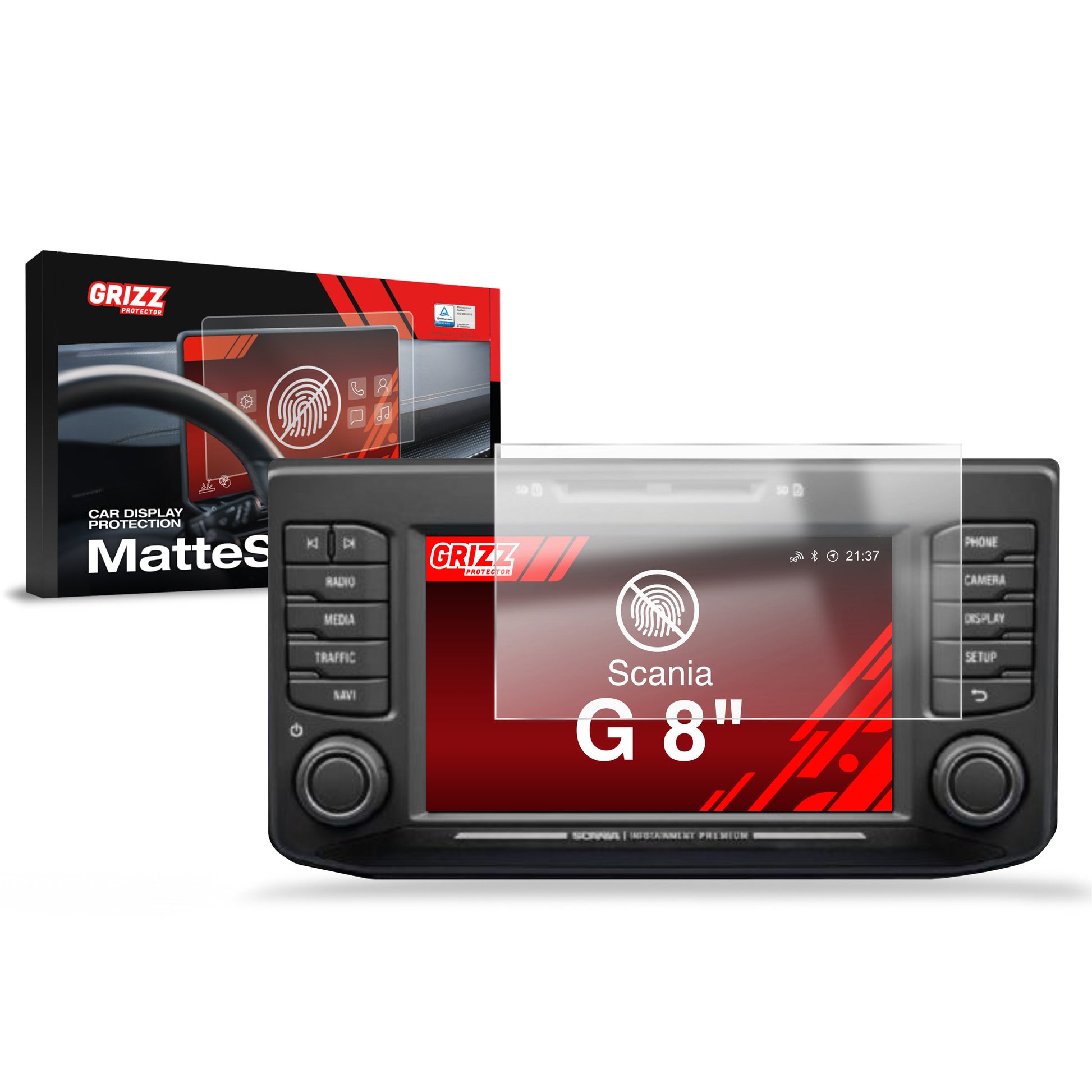 Scratch-resistant film for automotive interior elements