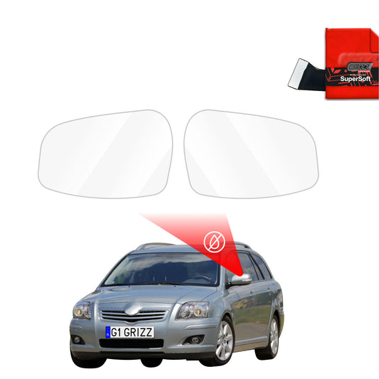 Rain protection film for exterior mirrors