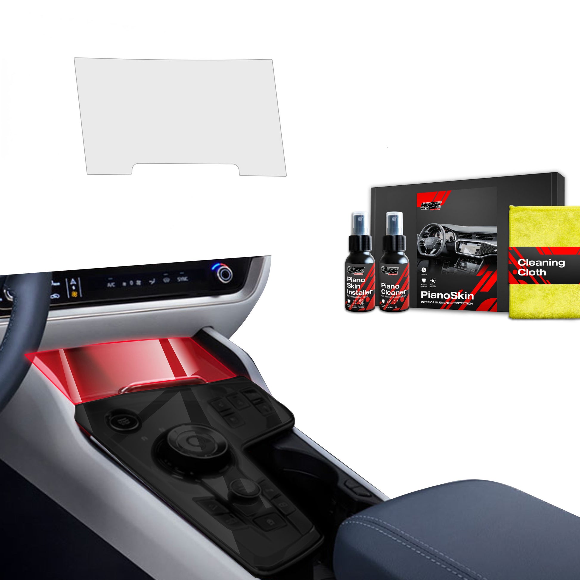 Scratch-resistant film for automotive interior elements
