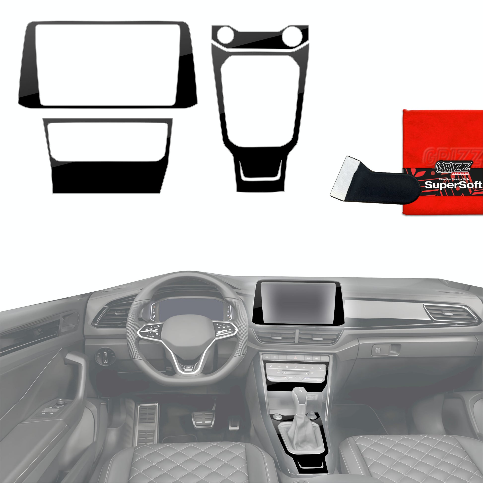 Scratch-resistant film for automotive interior elements