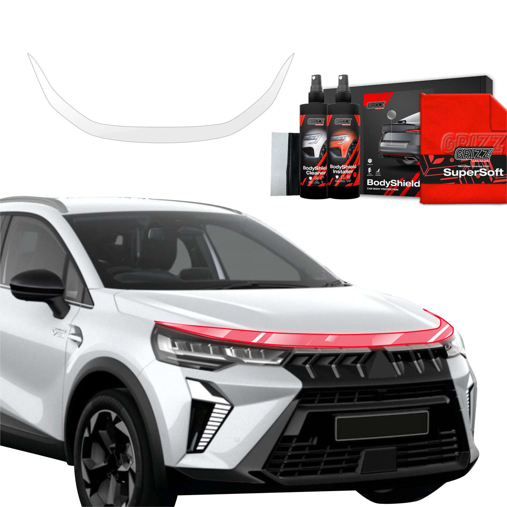 Protective film for exterior car parts – shields against scratches, chips, and scuffs