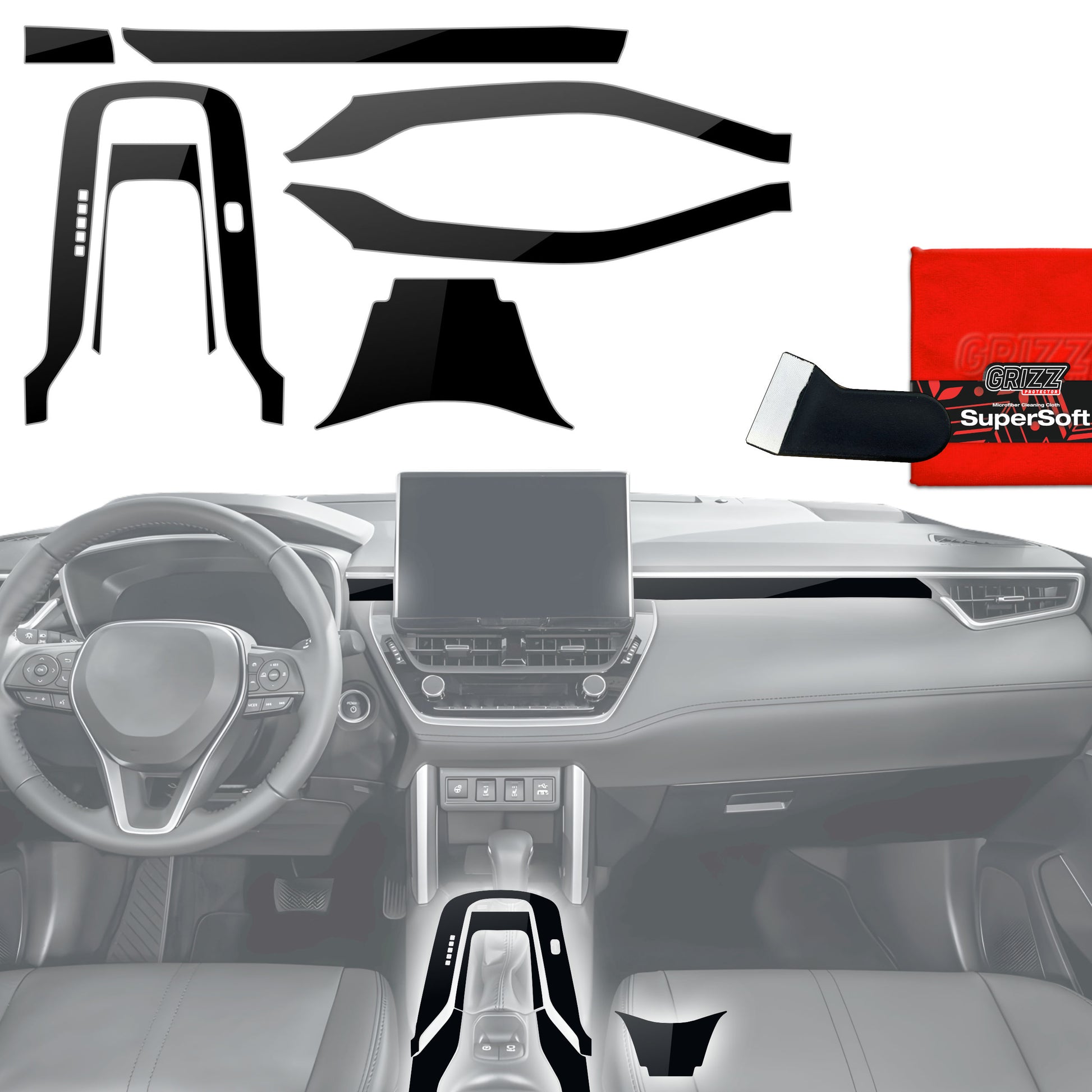 Scratch-resistant film for automotive interior elements