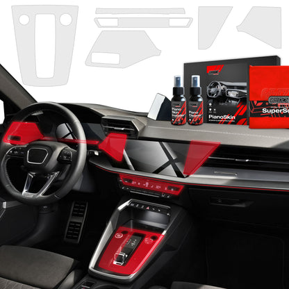 Scratch-resistant film for automotive interior elements