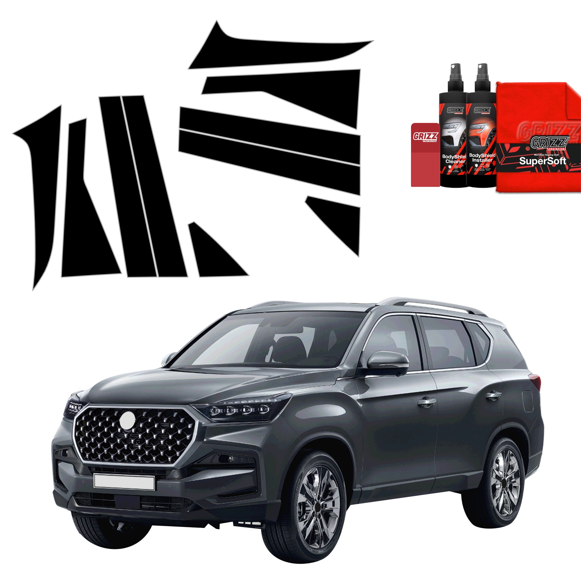 Protective film for exterior car parts – shields against scratches, chips, and scuffs