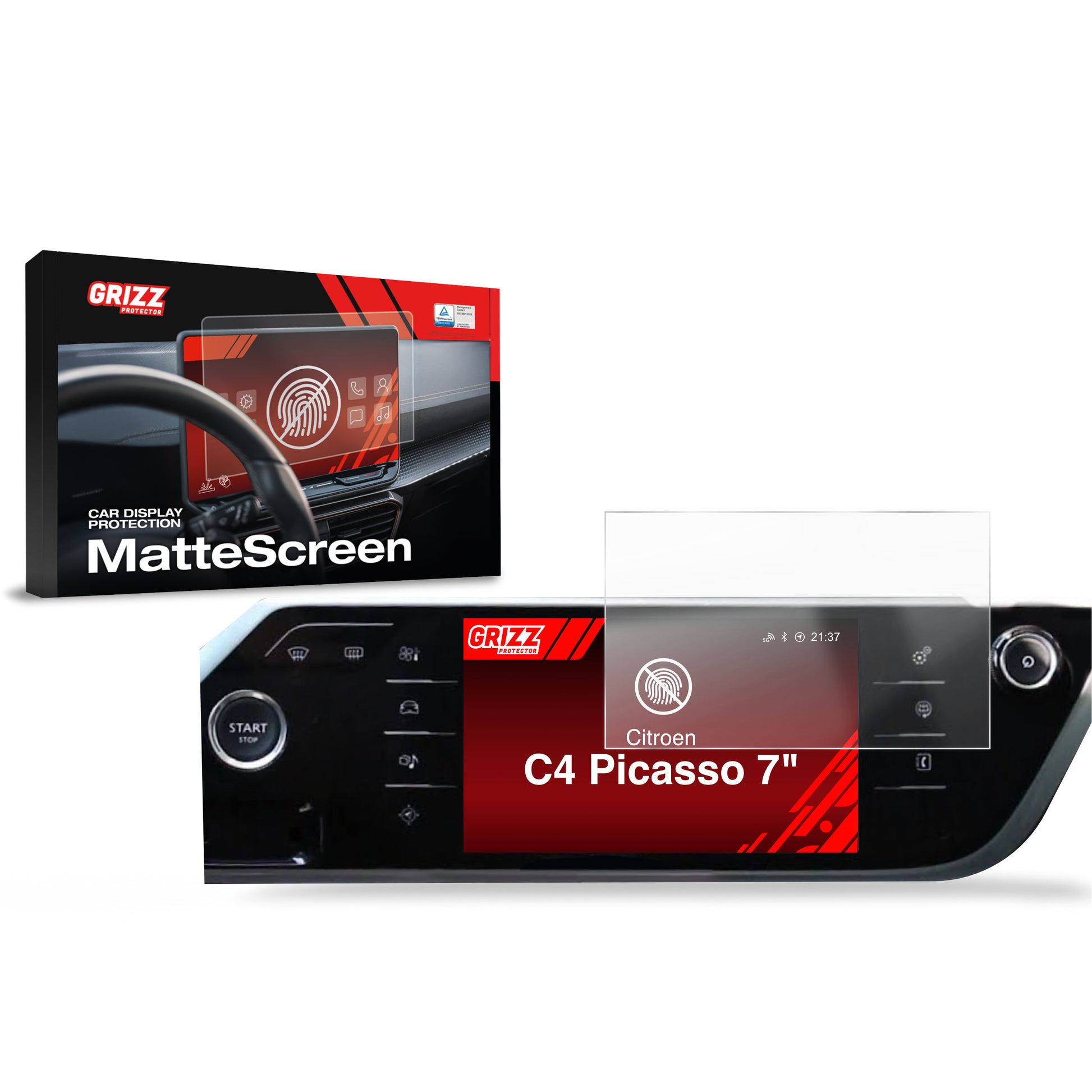 Anti-fingerprint screen protector for car touchscreen