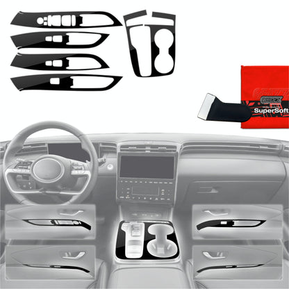 Scratch-resistant film for automotive interior elements