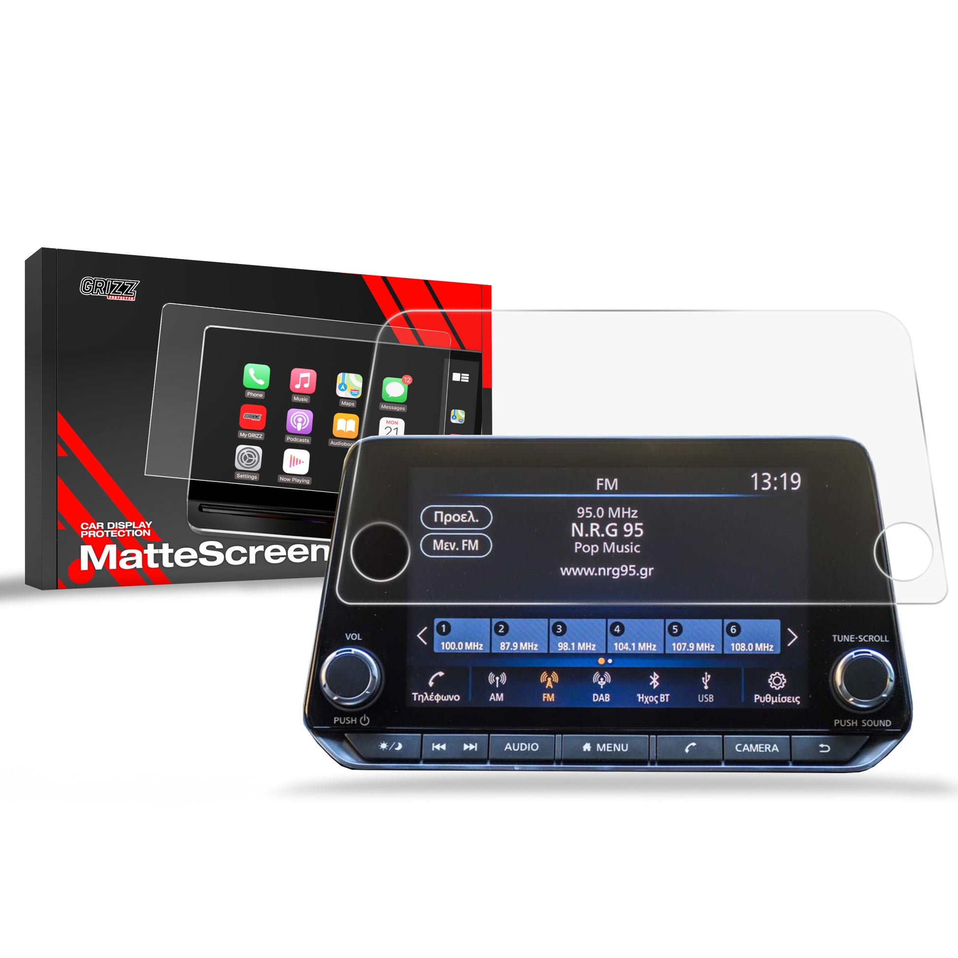 Anti-fingerprint screen protector for car touchscreen