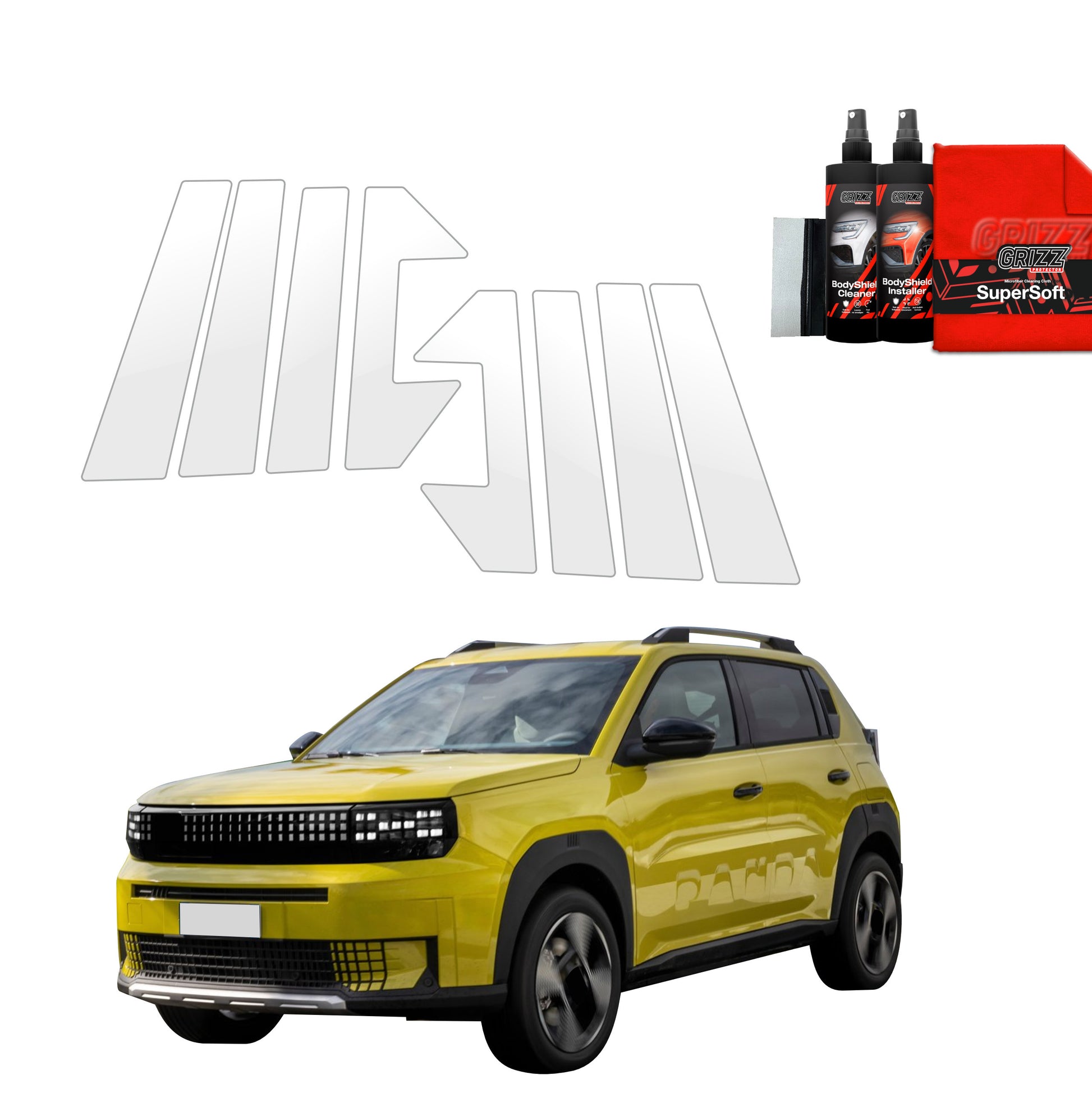 Protective film for exterior car parts – shields against scratches, chips, and scuffs