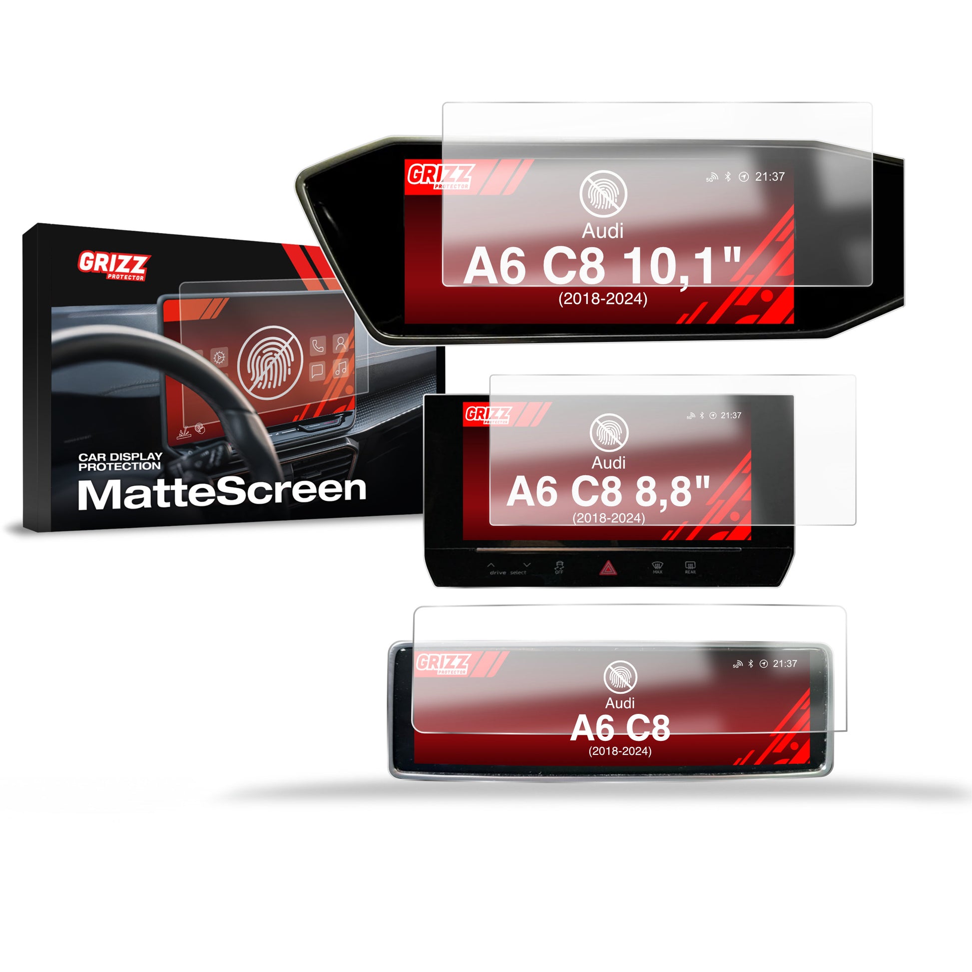 Anti-fingerprint screen protector for car touchscreen