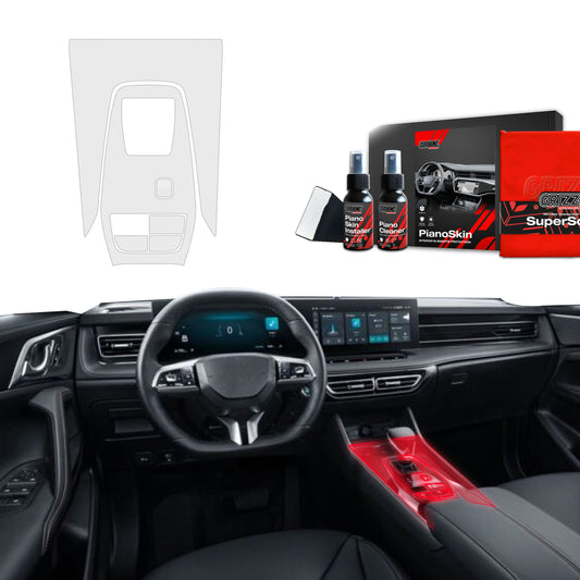 Scratch-resistant film for automotive interior elements