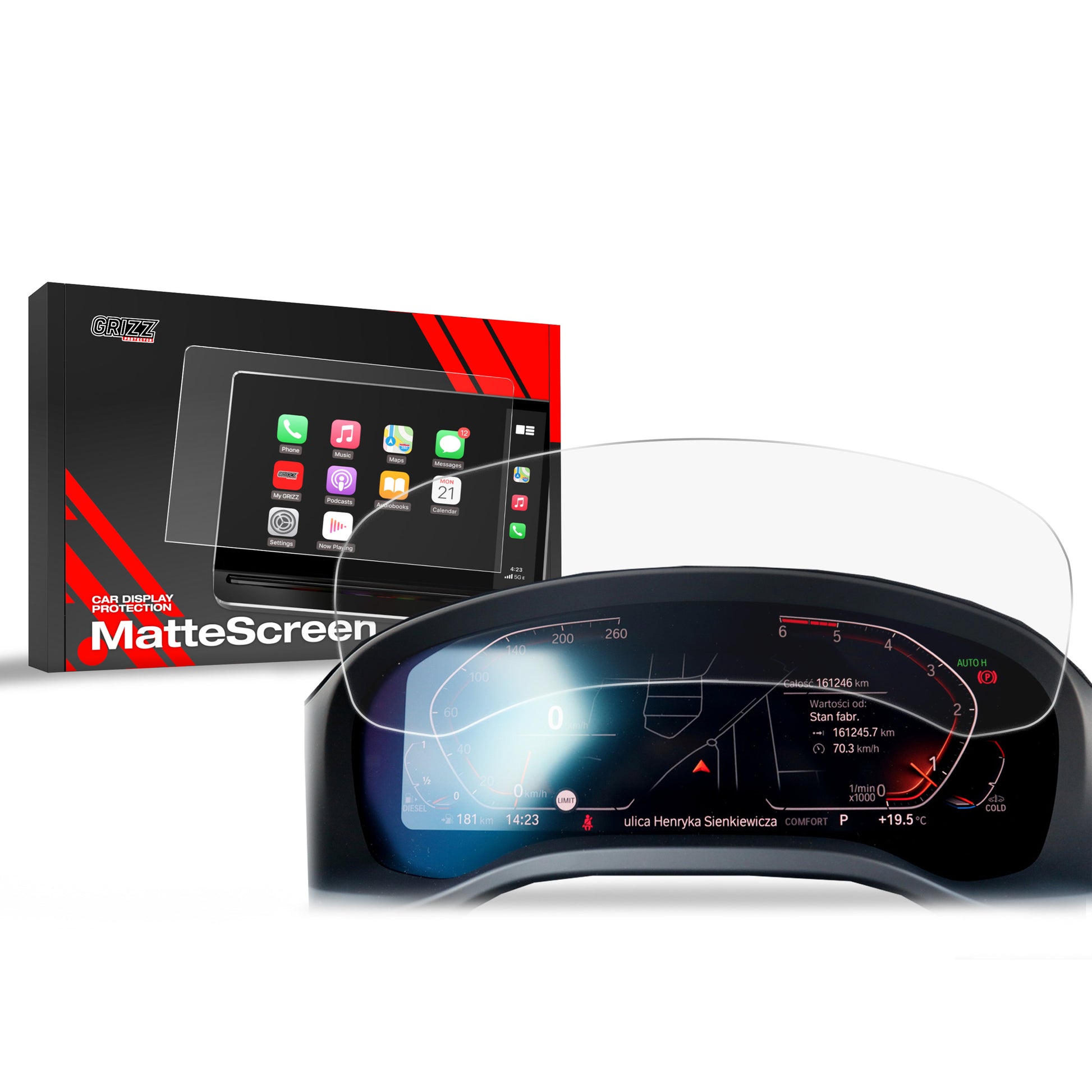 Anti-fingerprint screen protector for car touchscreen