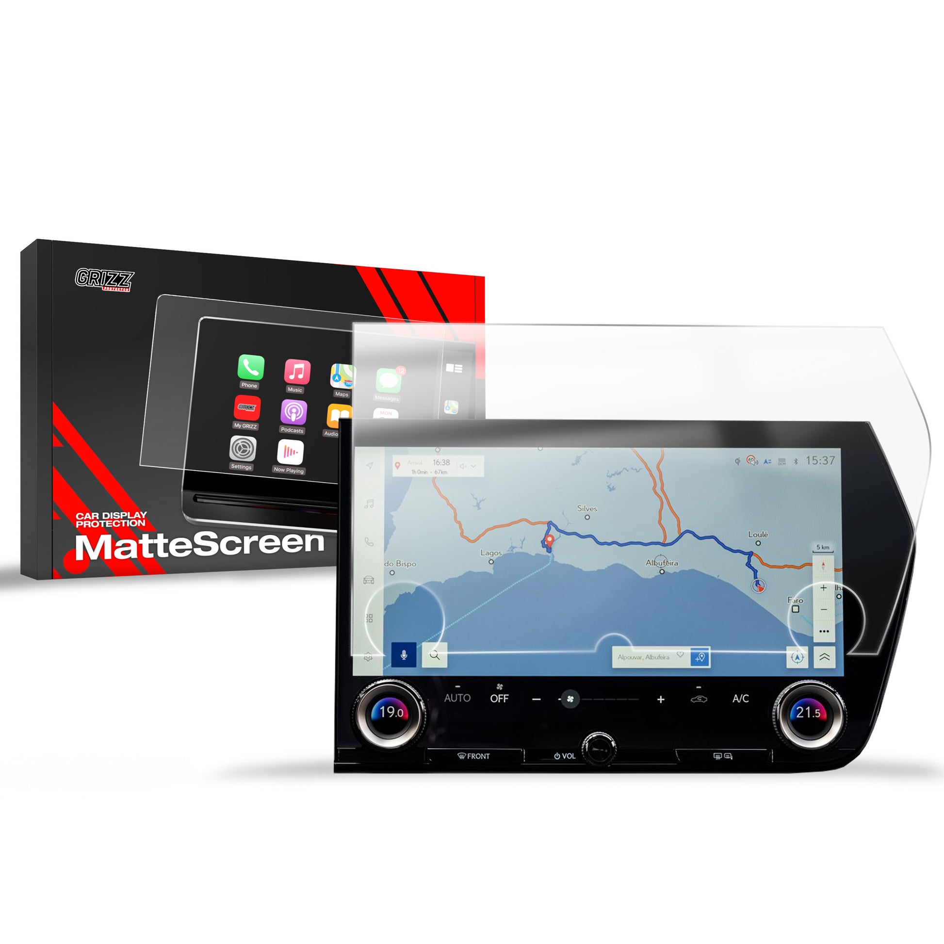 Anti-fingerprint screen protector car examples