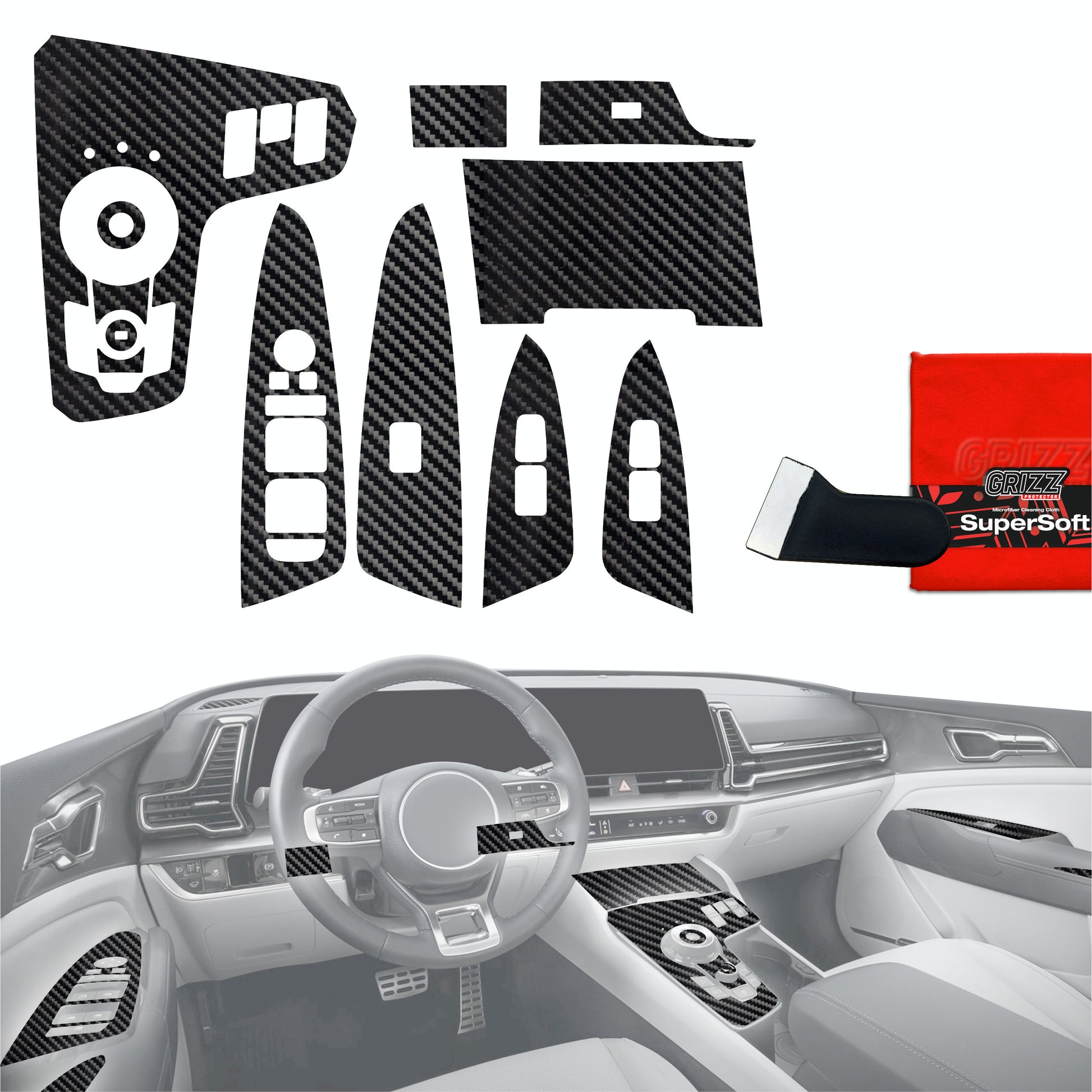 Scratch-resistant film for automotive interior elements