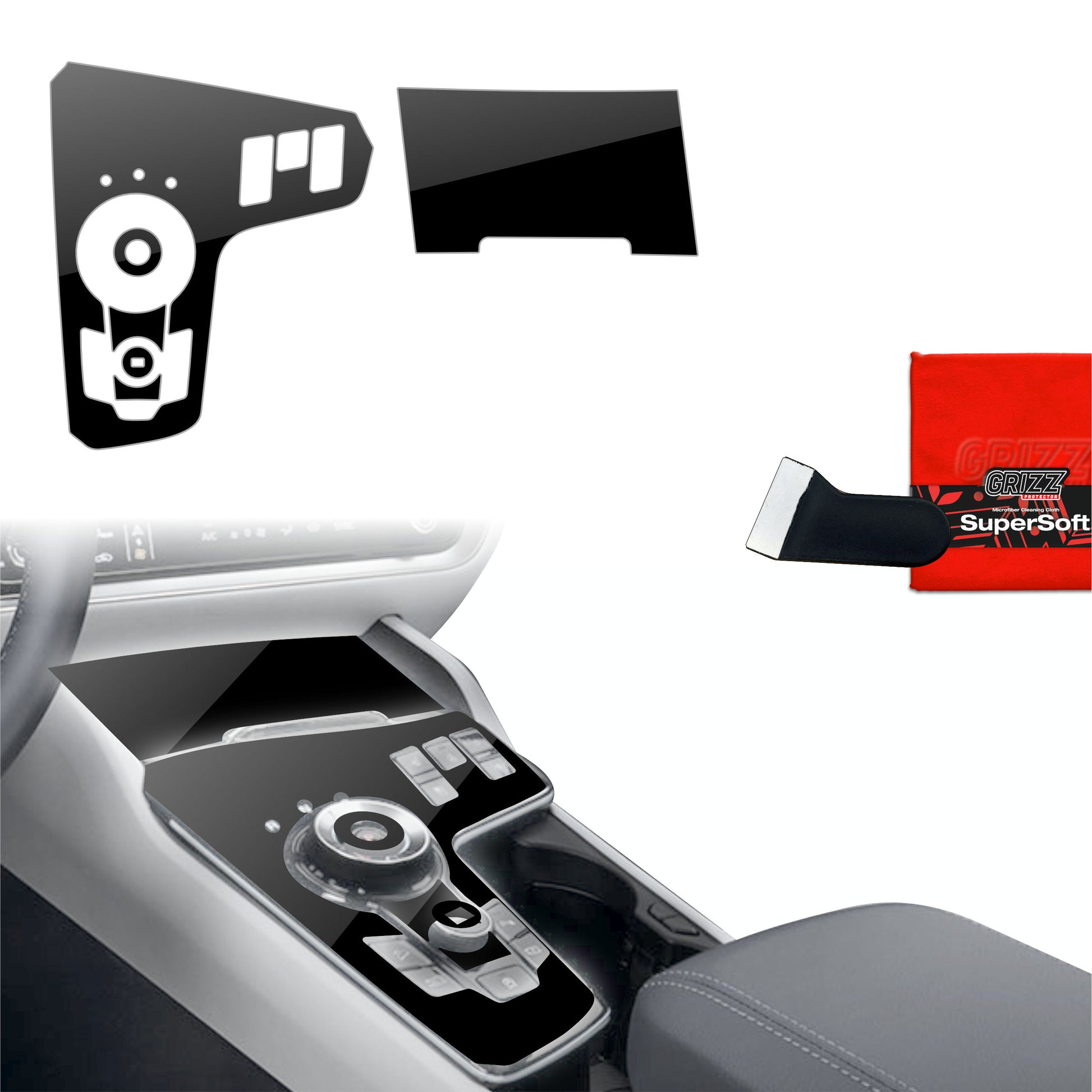 Scratch-resistant film for automotive interior elements