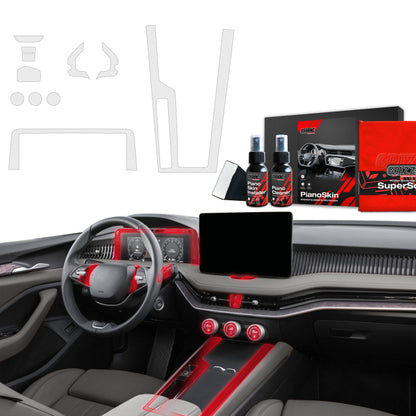 Scratch-resistant film for automotive interior elements