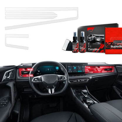 Scratch-resistant film for automotive interior elements