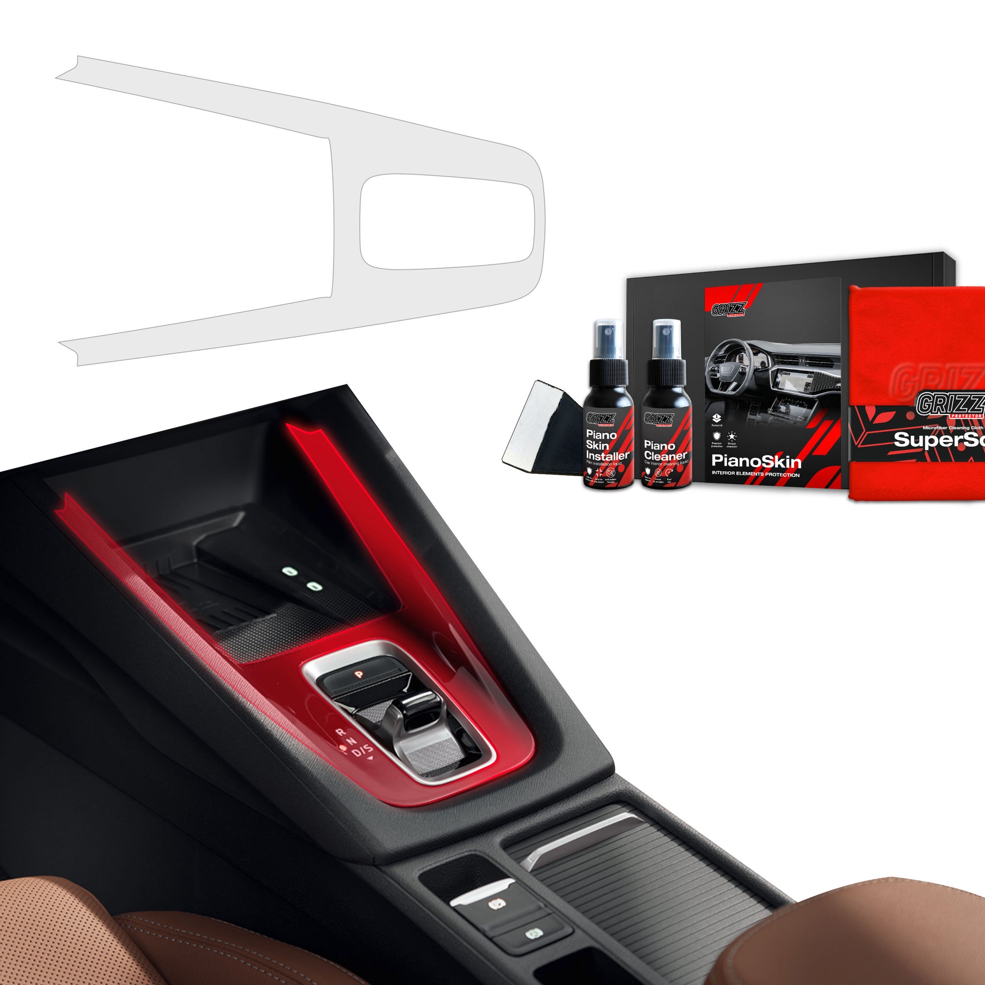 Scratch-resistant film for automotive interior elements