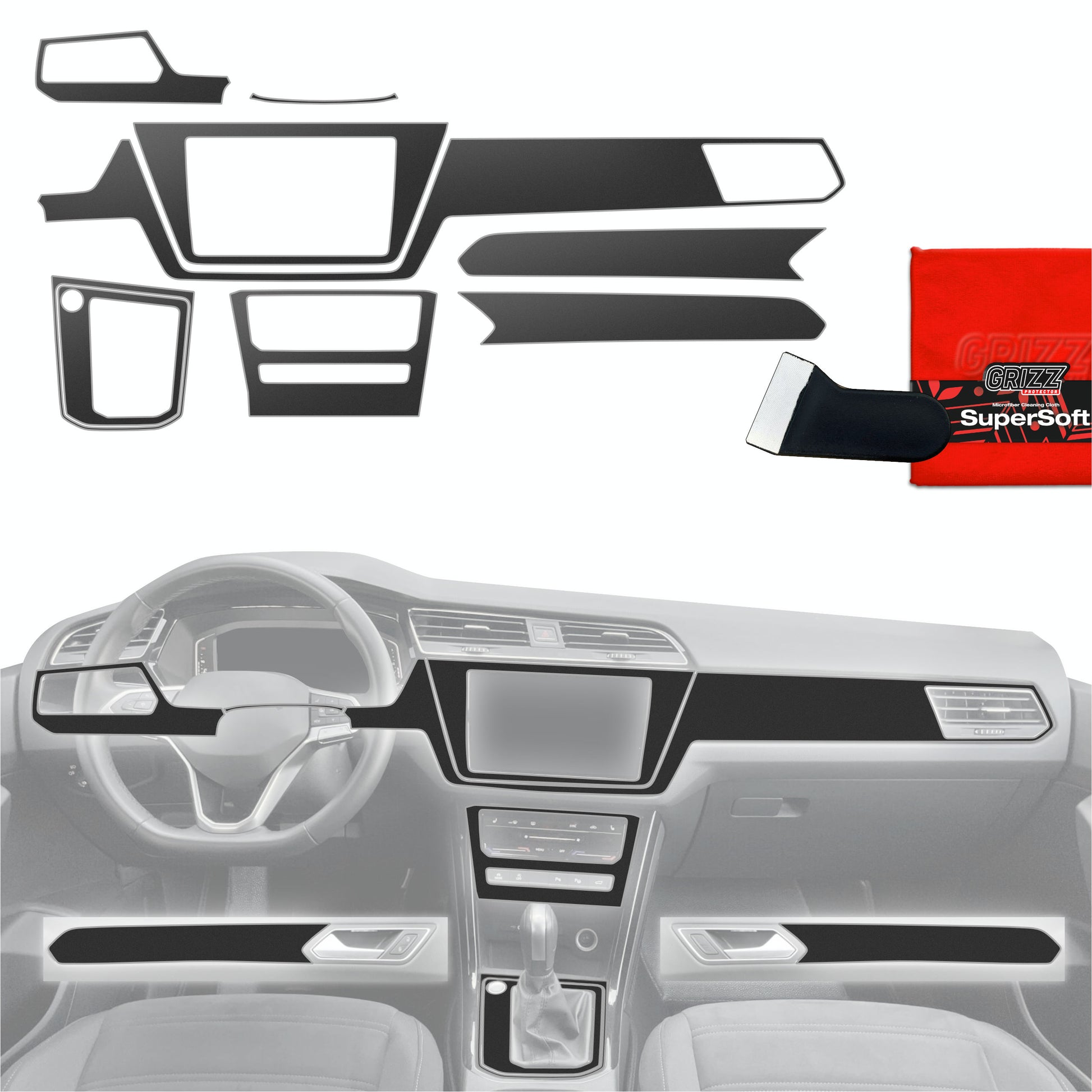 Scratch-resistant film for automotive interior elements