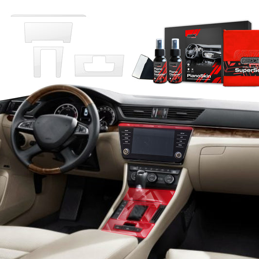 Scratch-resistant film for automotive interior elements