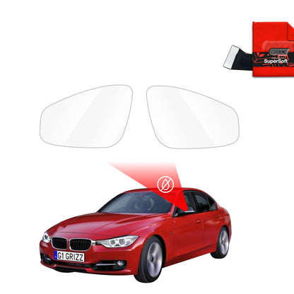 Rain protection film for exterior mirrors