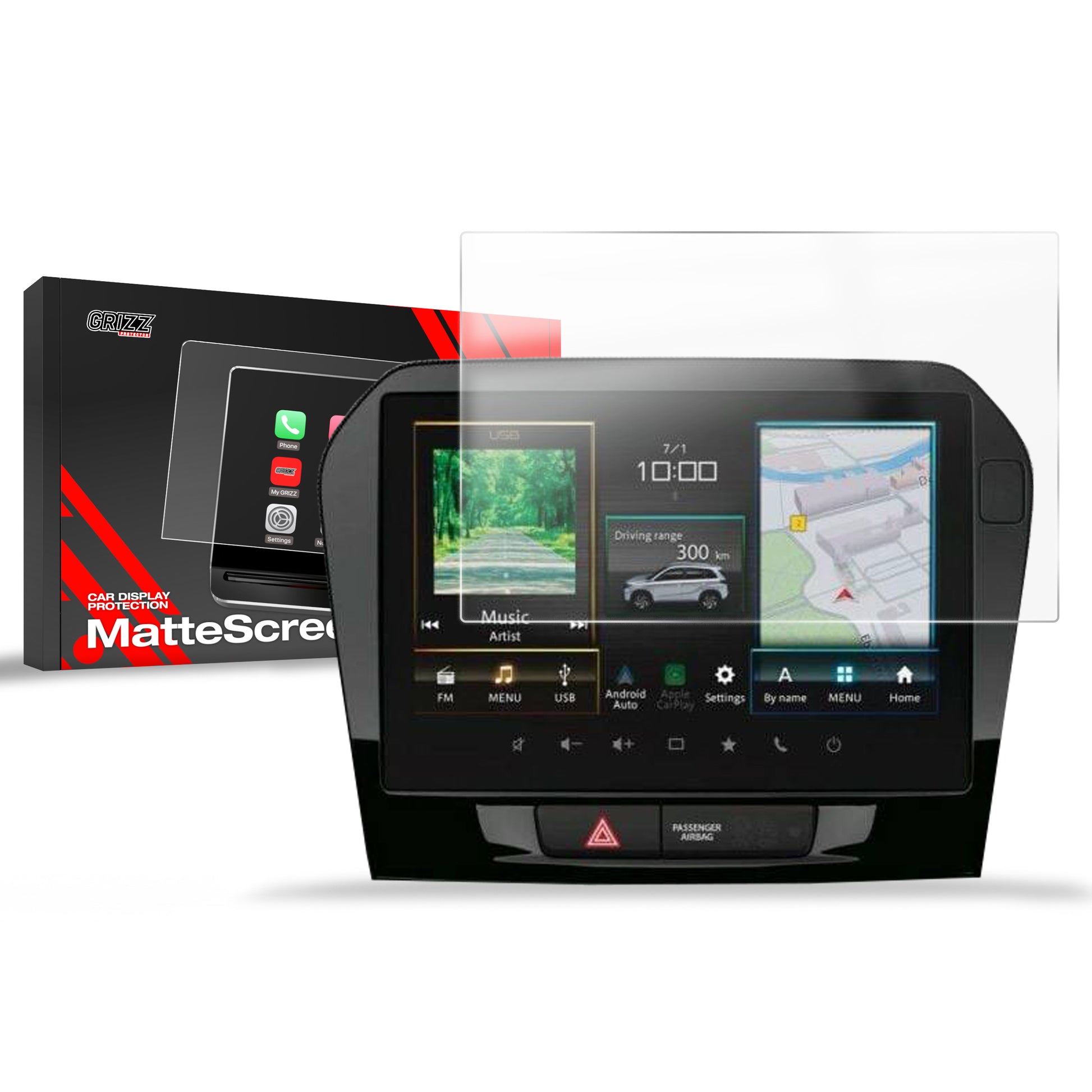 Anti-fingerprint screen protector for car touchscreen