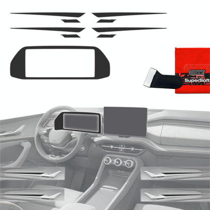 Scratch-resistant film for automotive interior elements