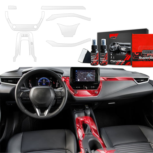 Scratch-resistant film for automotive interior elements
