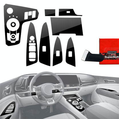 Scratch-resistant film for automotive interior elements