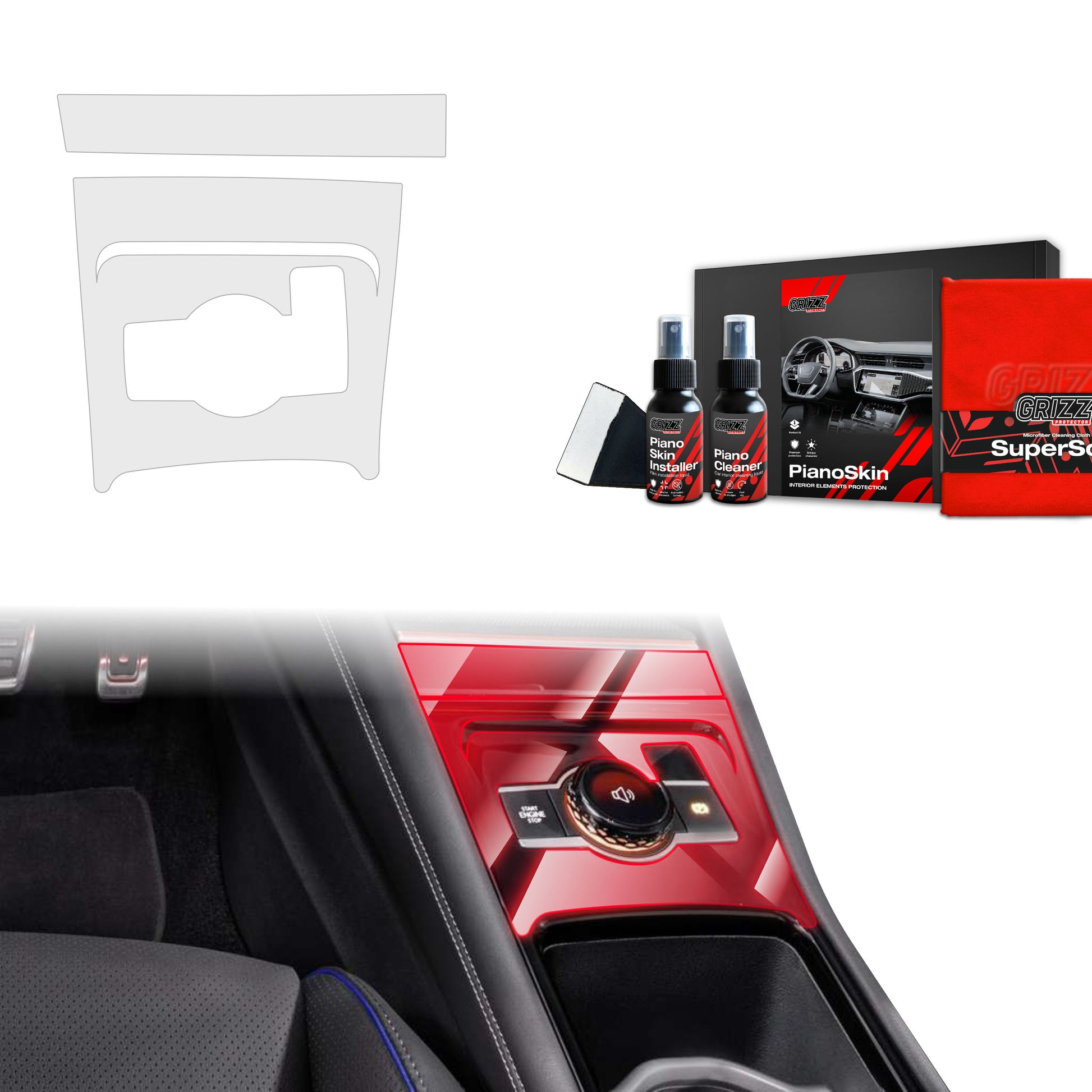 Scratch-resistant film for automotive interior elements