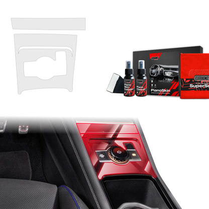 Scratch-resistant film for automotive interior elements