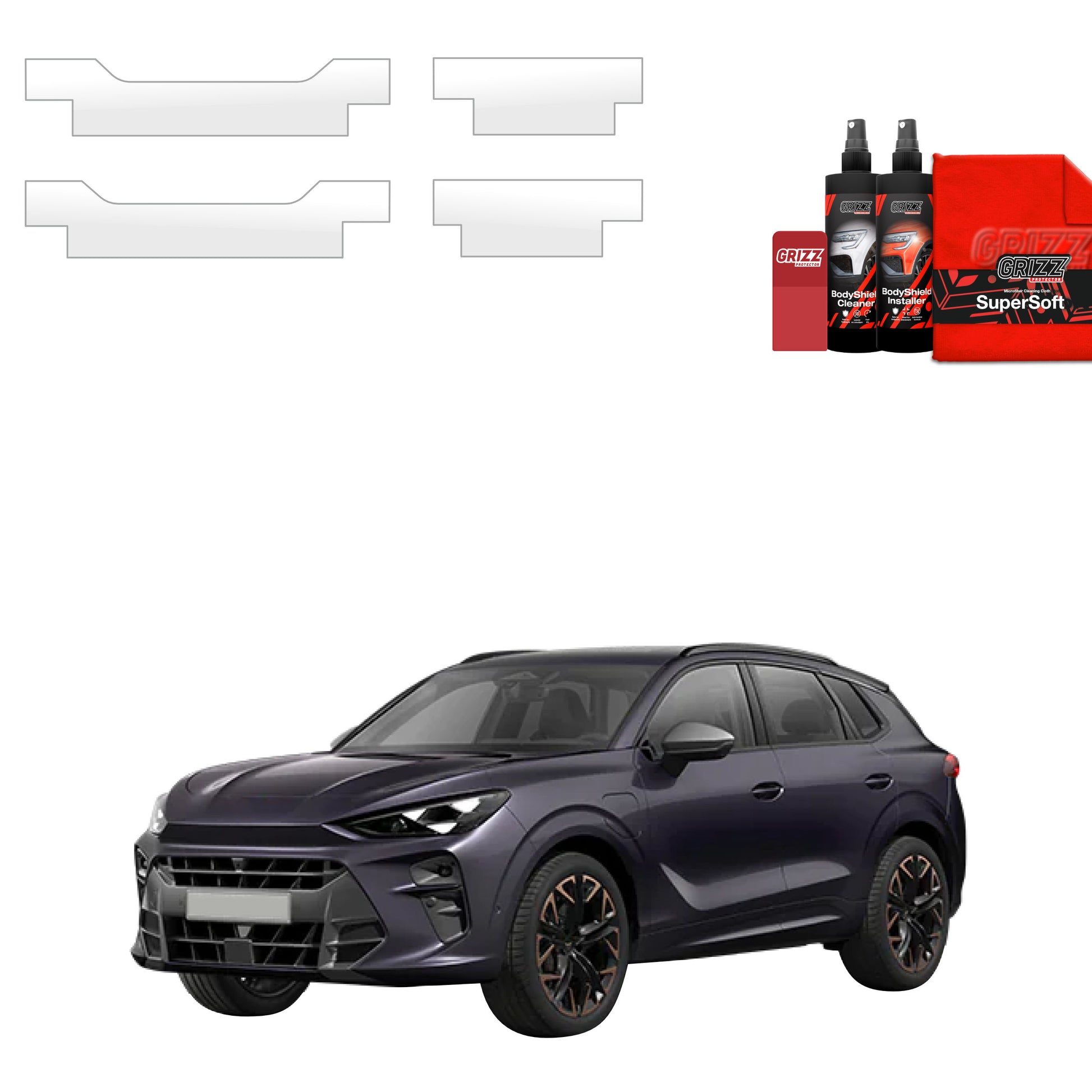 Protective film for exterior car parts – shields against scratches, chips, and scuffs