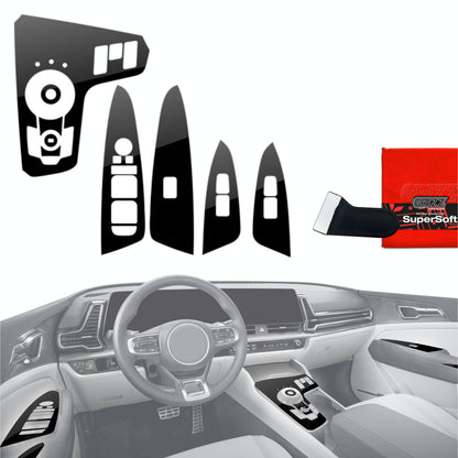 Scratch-resistant film for automotive interior elements