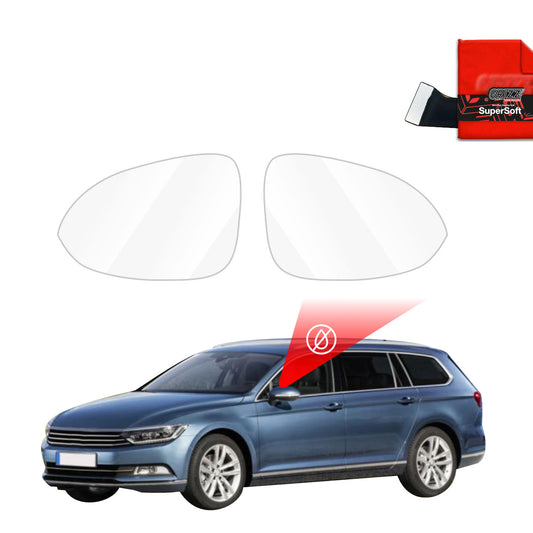Rain protection film for exterior mirrors