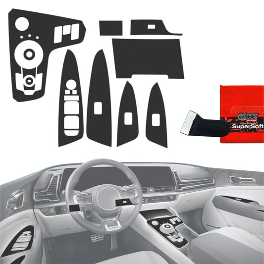 Scratch-resistant film for automotive interior elements