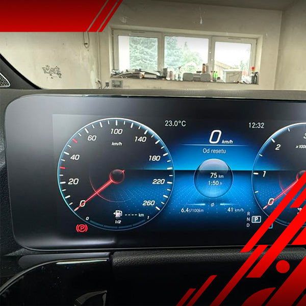 Displayschutzfolie für Mercedes EQC 400 (2019-2023) Anti-Fingerprint, Matt